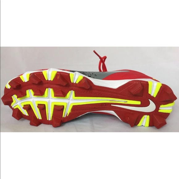 New Nike Fastflex Baseball Football Men’s Cleats 8.5 Vapor Red - Picture 8 of 12